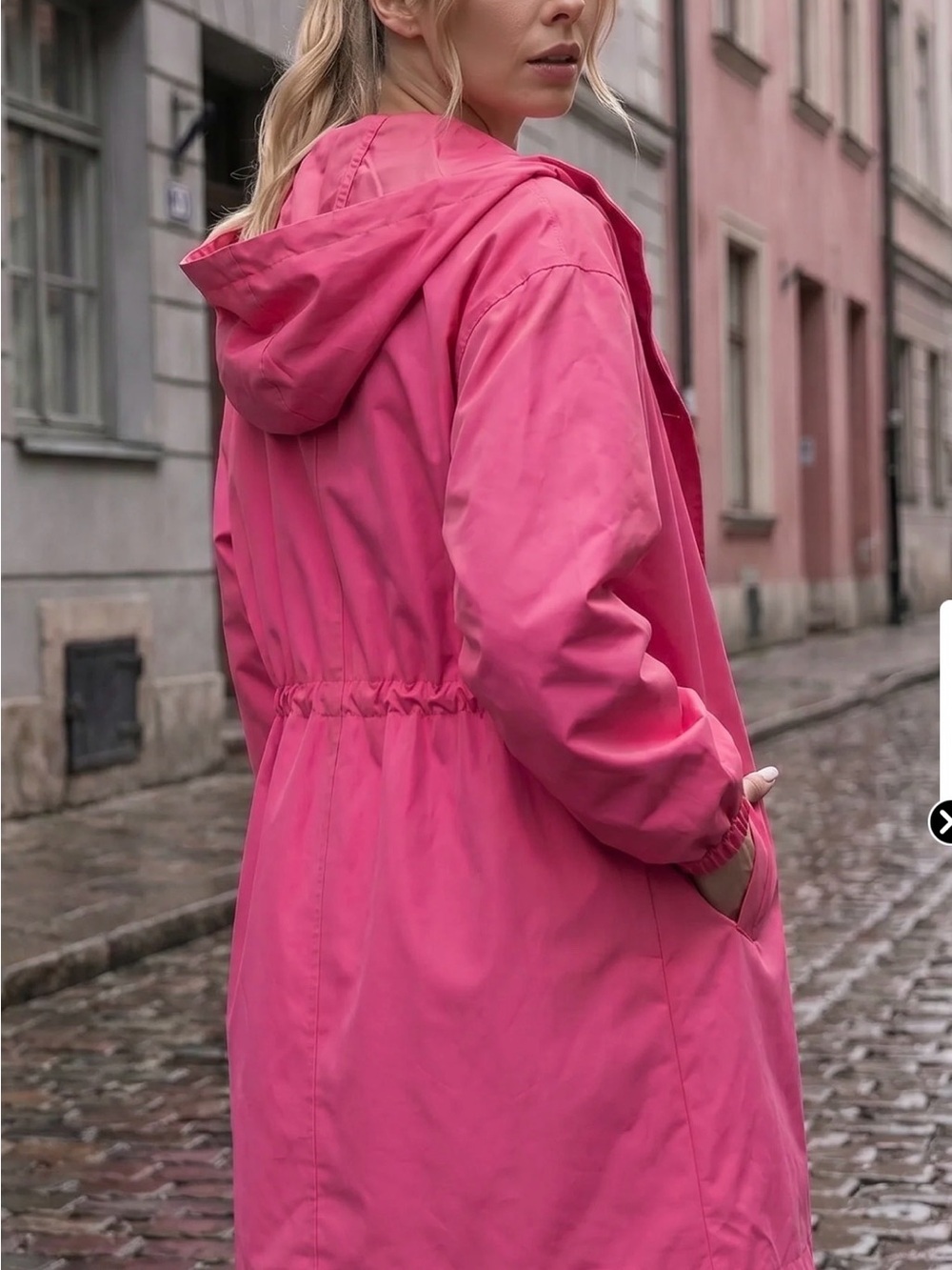 WJacket Icon Windbreaker Rain Jacket Longline Water-resistant Windproof - Picture 16 of 16